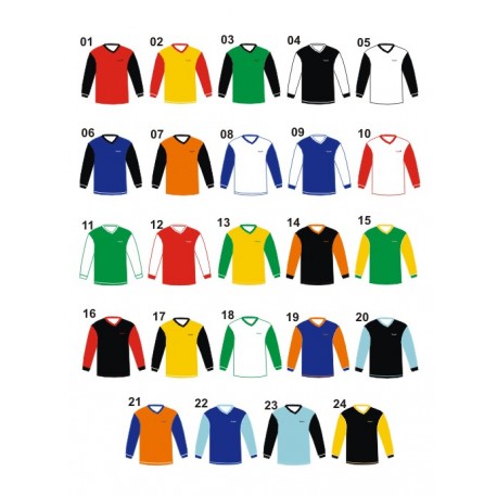 Fotbalové dresy VONO dvoubarevné – dlouhý rukáv
