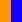 Oranžová - modrá